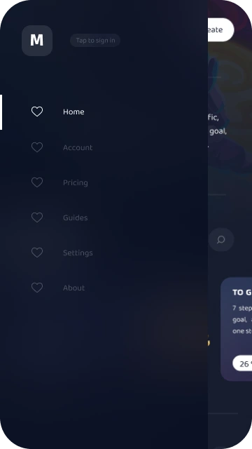 Milestones Drawer UI
