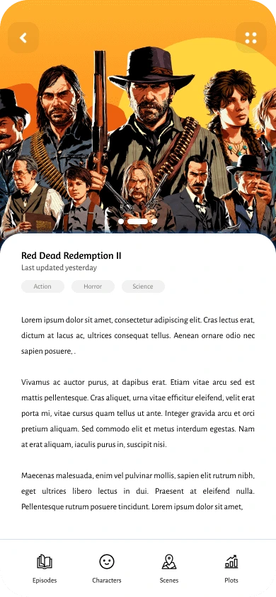 Story Writing Detail Page